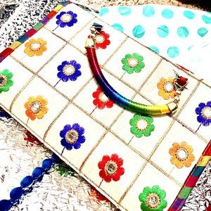 handcrafted rajasthani evening purse from India br